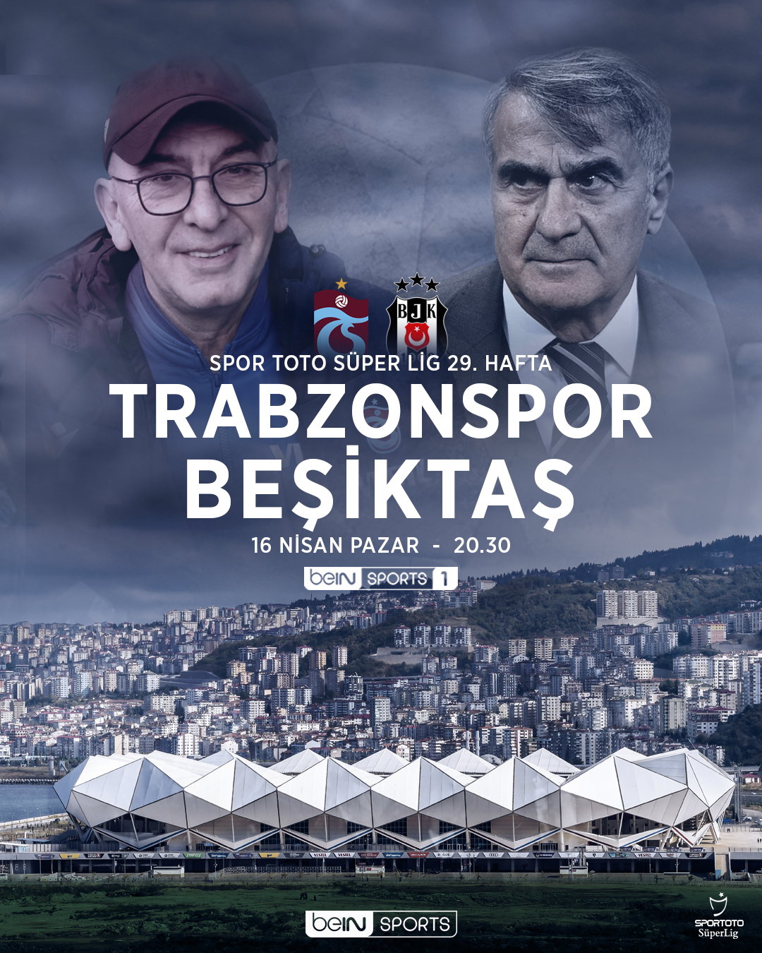 beIN SPORTS, Trabzonspor-Beşiktaş derbisini 24+2 kamera ile çekecek